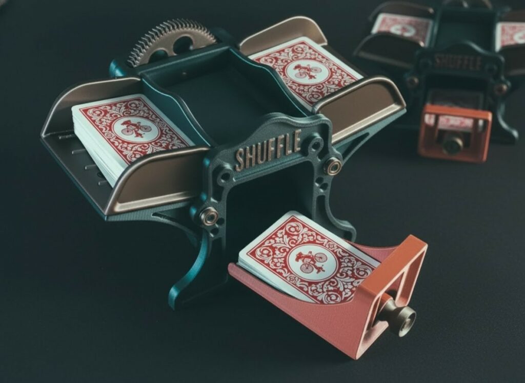 Card Shuffler displaying Cards